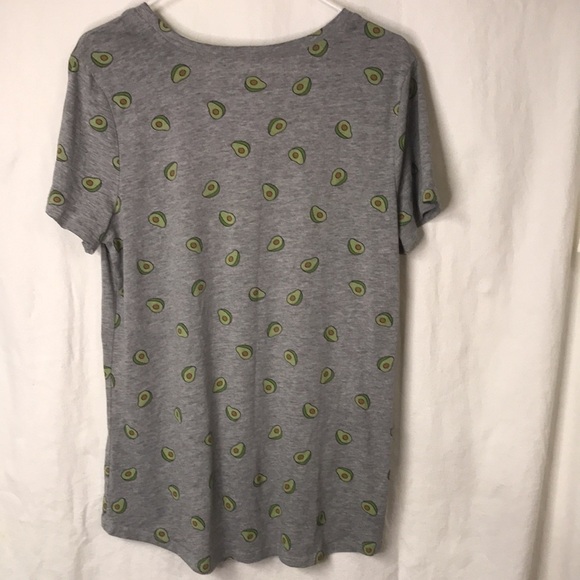 ZOE+LIV Avocado Tee XL Gray Short sleeves Make your statement! - Picture 5 of 8